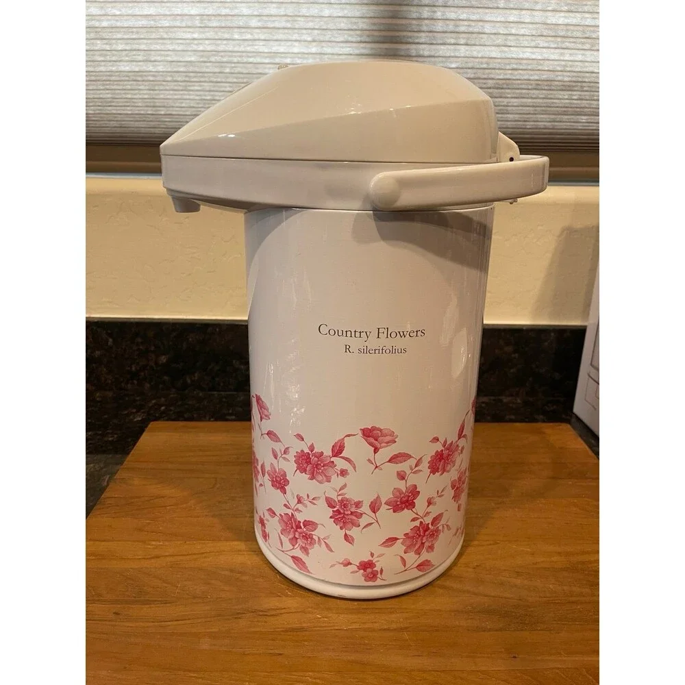 Peacock Country Flowers Airpot - 3.0L Thermal Dispenser